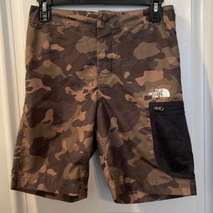 Boys’ North Face Camo Shorts Size Large